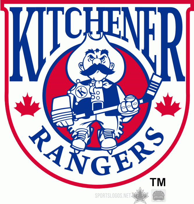 kitchener rangers 1992-2001 primary logo iron on heat transfer